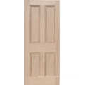 Plank / Cheshire Top Glass / Puerta de roble blanco esmaltado
